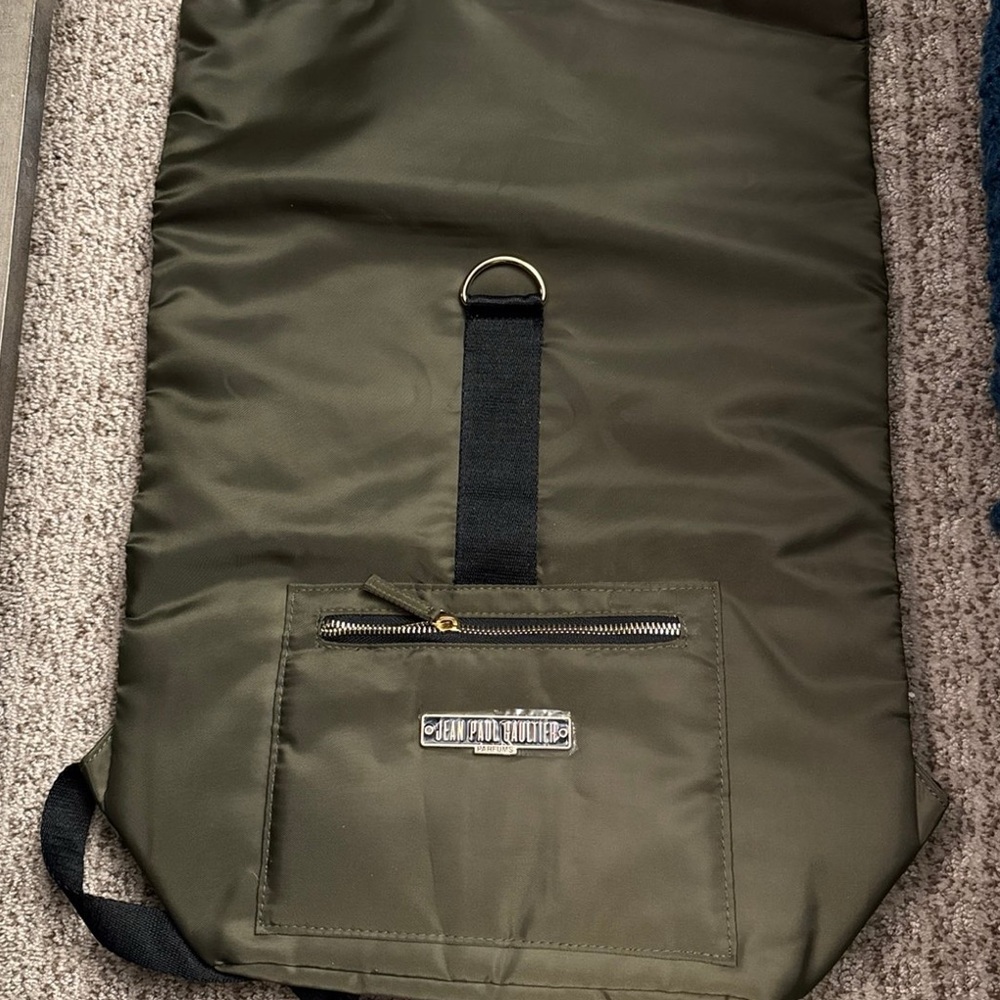 Jean Paul Gaultier Green Duffel Bag Durable Design